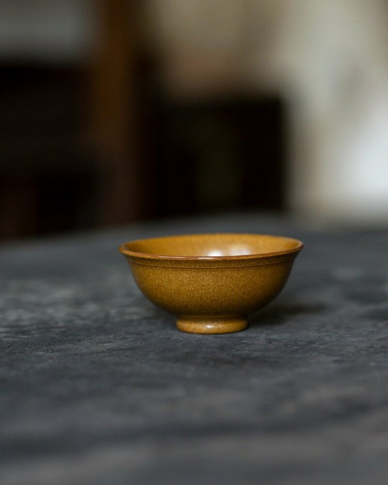 Handmade Kiln Transmutation Aesthetic Porcelain Longquan Tea Dust Glaze Master's Cup 50ml Host Cup