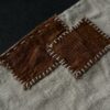 Handmade Vintage Style Cotton Linen Hand-stitched fabric Tea Mat