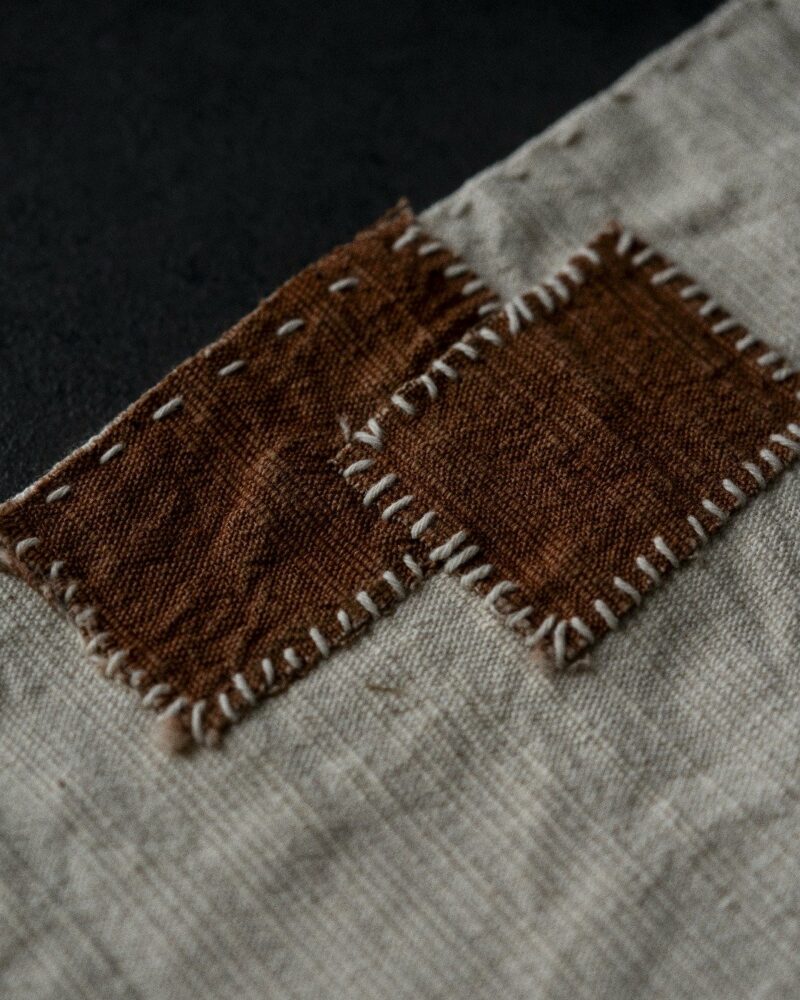 Handmade Vintage Style Cotton Linen Hand-stitched fabric Tea Mat