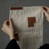 Handmade Vintage Style Cotton Linen Hand-stitched fabric Tea Mat