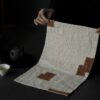 Handmade Vintage Style Cotton Linen Hand-stitched fabric Tea Mat