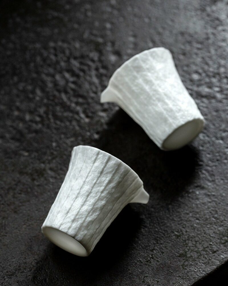 Handmade-White-Porcelain-Stone-Folded-Texture-230ml-Fair-Cup-Gong-Dao-Bei15 Handmade White Porcelain Stone Folded Texture 230ml Fair Cup Gong Dao Bei