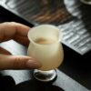 Jade-White-Glass-Yellow-High-Foot-150ml-Gaiwan11 Jade White Glass Yellow High Foot 150ml Gaiwan