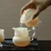 Jade-White-Glass-Yellow-High-Foot-150ml-Gaiwan15 Jade White Glass Yellow High Foot 150ml Gaiwan