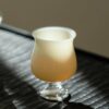 Jade-White-Glass-Yellow-High-Foot-150ml-Gaiwan9 Jade White Glass Yellow High Foot 150ml Gaiwan