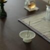 Minimalist Elegant Glass Jade High-foot Incense Holder
