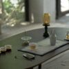 Minimalist Elegant Glass Jade High-foot Incense Holder