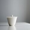 Minimalist Porcelain Apricot White 160ml Gaiwan