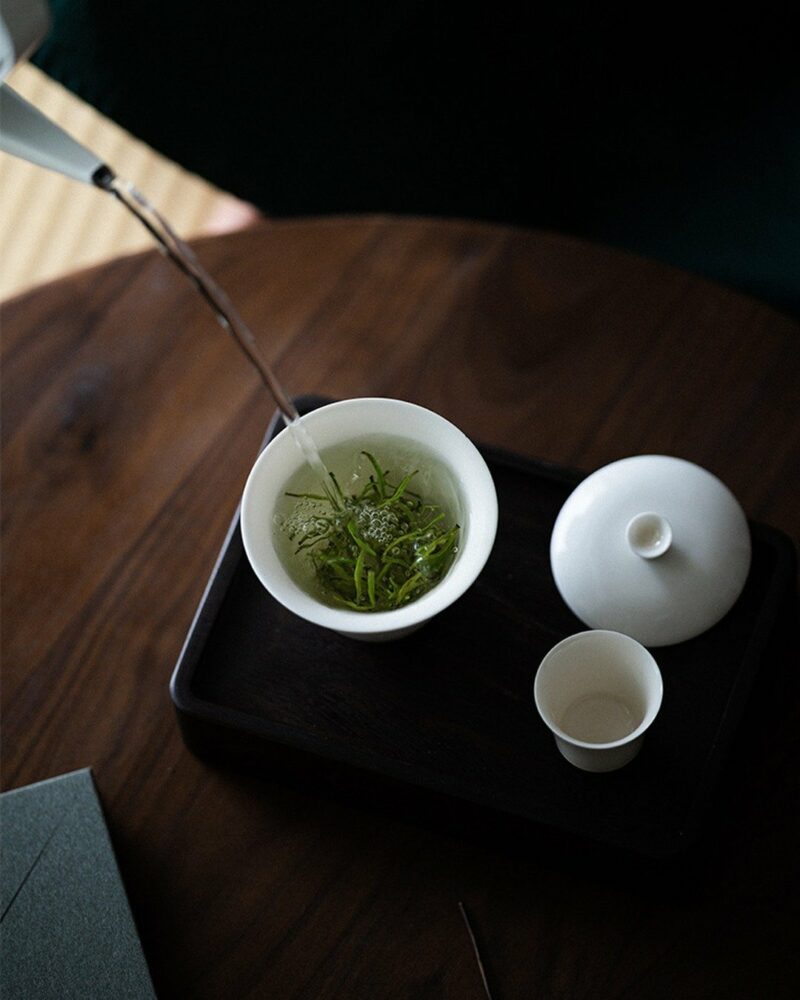 Minimalist Porcelain Apricot White 160ml Gaiwan