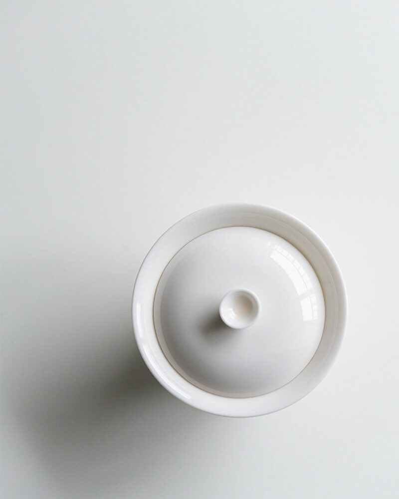 Minimalist Porcelain Apricot White 160ml Gaiwan