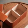 Portable Leather Tea Kit 20x12x9cm Carrying Bag