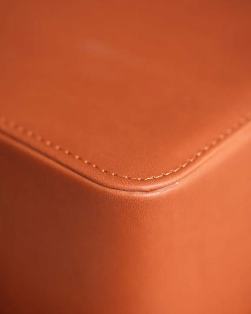 Portable Leather Tea Kit 20x12x9cm Carrying Bag