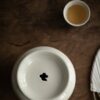 Vintage Style Ash Glaze Ceramic Auspicious Cloud 550ml Tea Basin
