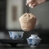 Vintage-Style-Qinghua-Ceramic-Loquat-90ml-Travel-Tea-Set1 Vintage Style Qinghua Ceramic Loquat 90ml Travel Tea Set
