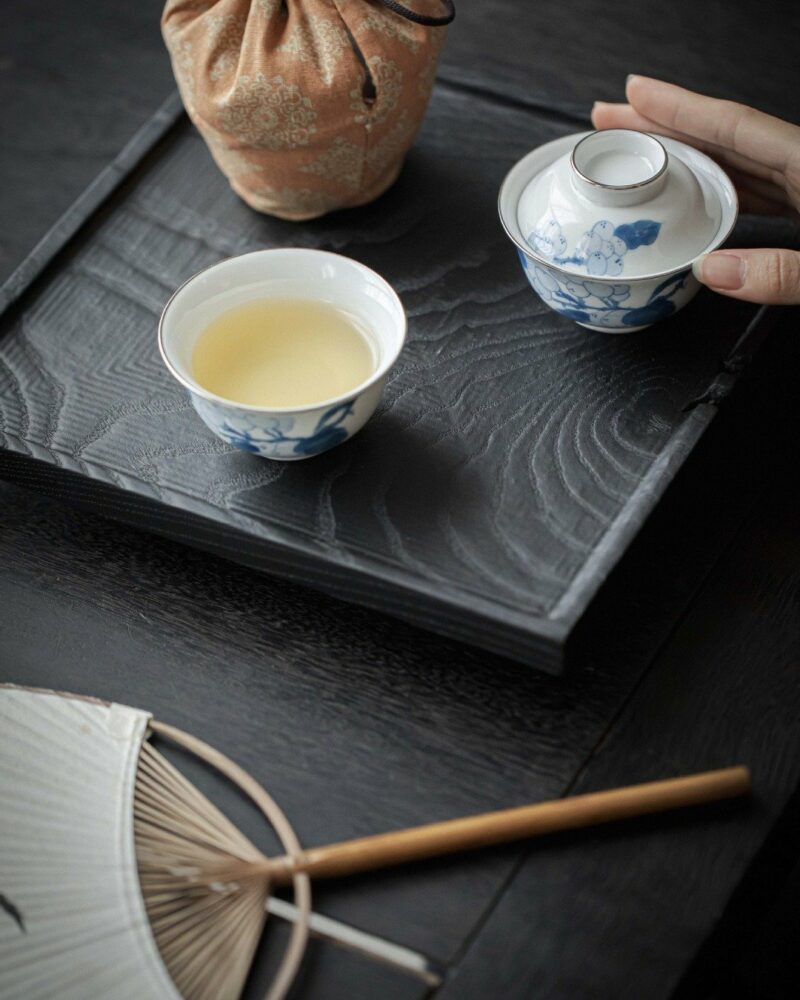 Vintage-Style-Qinghua-Ceramic-Loquat-90ml-Travel-Tea-Set6 Vintage Style Qinghua Ceramic Loquat 90ml Travel Tea Set