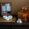 Chinese Style Minimalist Porcelain translucent ice-jade white Ruo Shen Style 35ml Tea Cup Set of 3