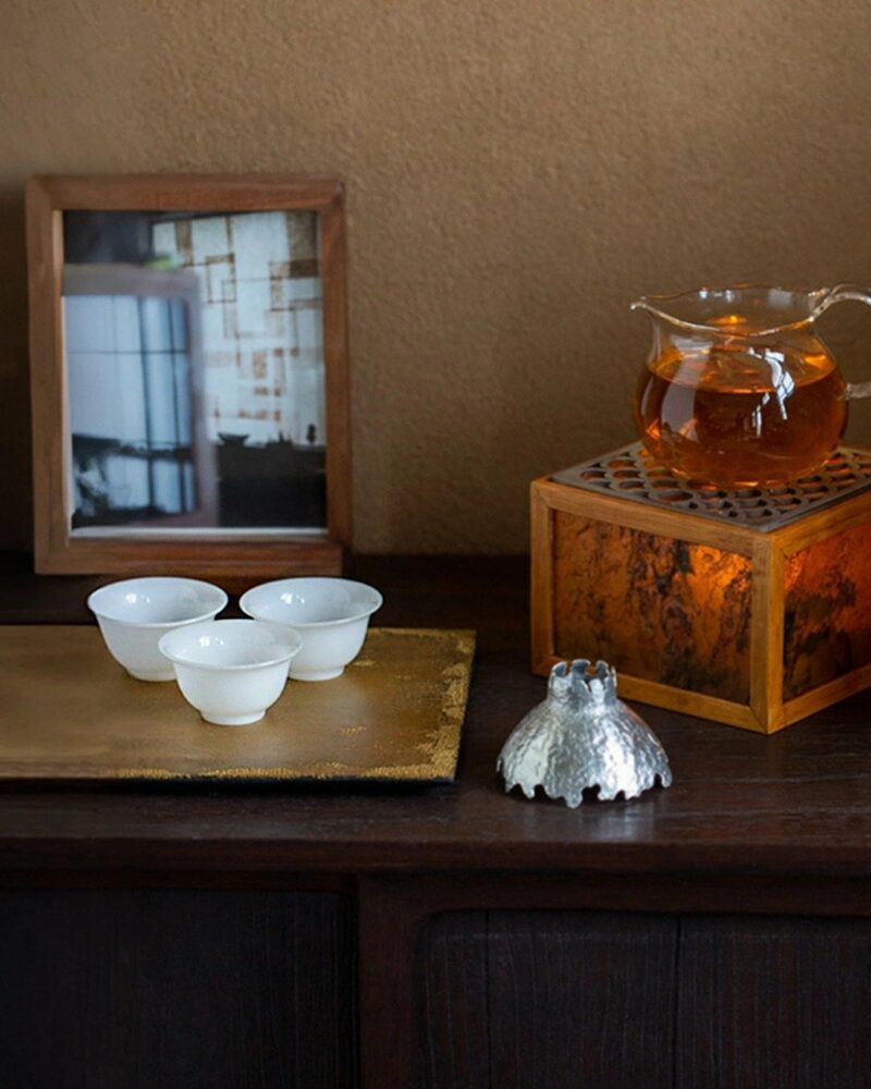 Chinese Style Minimalist Porcelain translucent ice-jade white Ruo Shen Style 35ml Tea Cup Set of 3