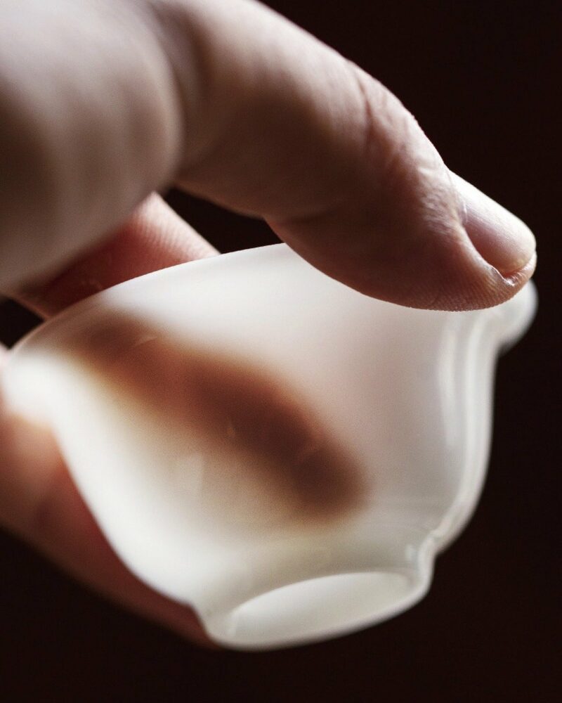 Chinese Style Minimalist Porcelain translucent ice-jade white Ruo Shen Style 35ml Tea Cup Set of 3
