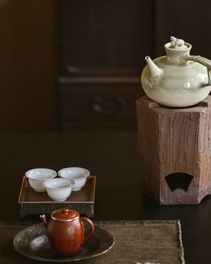 Chinese Style Minimalist Porcelain translucent ice-jade white Ruo Shen Style 35ml Tea Cup Set of 3