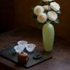 Chinese Style Minimalist Porcelain translucent ice-jade white Ruo Shen Style 35ml Tea Cup Set of 3