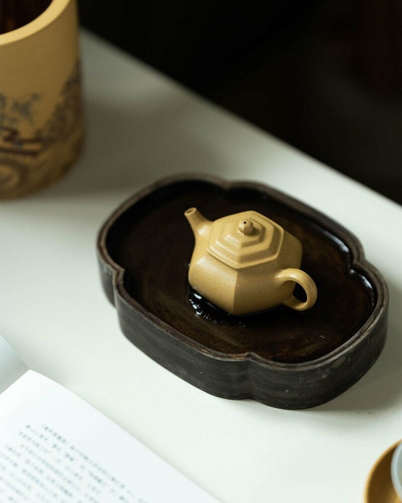 Fully Handmade Ben Shan Lvni Hai Gu 95ml Yixing Teapot