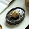 Fully Handmade Ben Shan Lvni Hai Gu 95ml Yixing Teapot