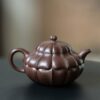 Fully-Handmade-Naturally-Mixed-Zini-Duanni-Clay-Ribbed-Shape-Heling-style-160ml-Yixing-Teapot1 Fully Handmade Naturally Mixed Zini Duanni Clay Ribbed Shape Heling-style 160ml Yixing Teapot