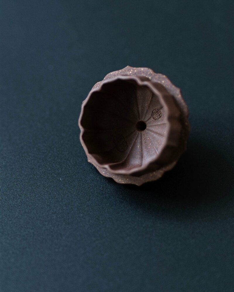 Fully-Handmade-Naturally-Mixed-Zini-Duanni-Clay-Ribbed-Shape-Heling-style-160ml-Yixing-Teapot10 Fully Handmade Naturally Mixed Zini Duanni Clay Ribbed Shape Heling-style 160ml Yixing Teapot