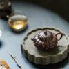 Fully-Handmade-Naturally-Mixed-Zini-Duanni-Clay-Ribbed-Shape-Heling-style-160ml-Yixing-Teapot5 Fully Handmade Naturally Mixed Zini Duanni Clay Ribbed Shape Heling-style 160ml Yixing Teapot