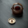 Handmade-Hammered-Red-Copper-Bamboo-woven-Handle-180ml-Teapot11 Handmade Hammered Red Copper Bamboo-woven Handle 180ml Teapot