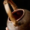 Handmade-Hammered-Red-Copper-Bamboo-woven-Handle-180ml-Teapot2 Handmade Hammered Red Copper Bamboo-woven Handle 180ml Teapot