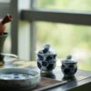 Handmade-Hand-painted-Blue-and-White-Porcelain-cabbage-motif-50ml-1-Gaiwan-1-Cup-Gaiwan-Set3 Handmade Hand-painted Blue and White Porcelain cabbage motif 50ml 1 Gaiwan 1 Cup Gaiwan Set