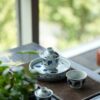 Handmade-Hand-painted-Blue-and-White-Porcelain-cabbage-motif-50ml-1-Gaiwan-1-Cup-Gaiwan-Set6 Handmade Hand-painted Blue and White Porcelain cabbage motif 50ml 1 Gaiwan 1 Cup Gaiwan Set