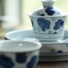 Handmade-Hand-painted-Blue-and-White-Porcelain-cabbage-motif-50ml-1-Gaiwan-1-Cup-Gaiwan-Set7 Handmade Hand-painted Blue and White Porcelain cabbage motif 50ml 1 Gaiwan 1 Cup Gaiwan Set