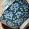 Handmade Qinghua Porcelain plum blossom on green ground 65cc Gaiwan Set Set Pre Order Ship In 20 Days