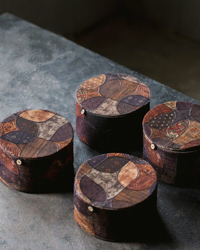 Handmade-Traditional-Fabric-embroidered-plant-dyed-patchwork-Tea-Ware-Storage-Case16 Handmade Traditional Fabric embroidered plant-dyed patchwork Tea Ware Storage Case