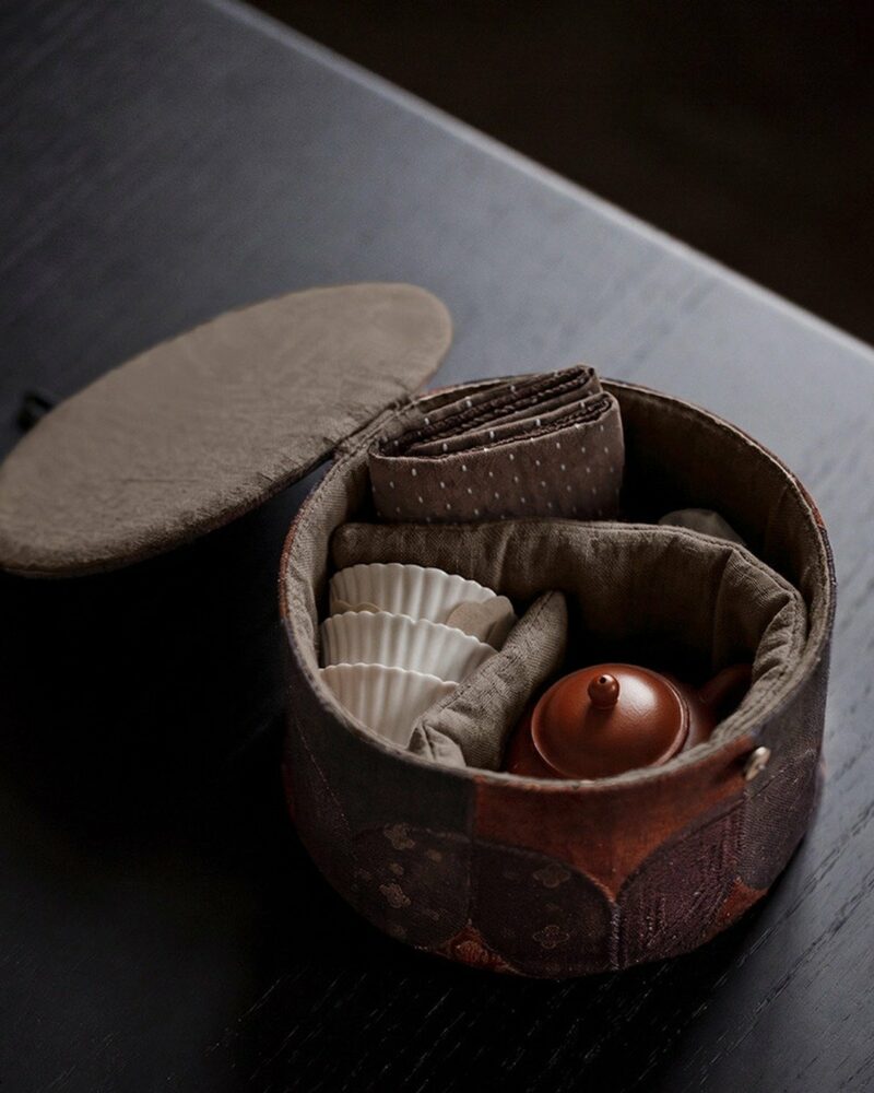 Handmade-Traditional-Fabric-embroidered-plant-dyed-patchwork-Tea-Ware-Storage-Case5-1 Handmade Traditional Fabric embroidered plant-dyed patchwork Tea Ware Storage Case