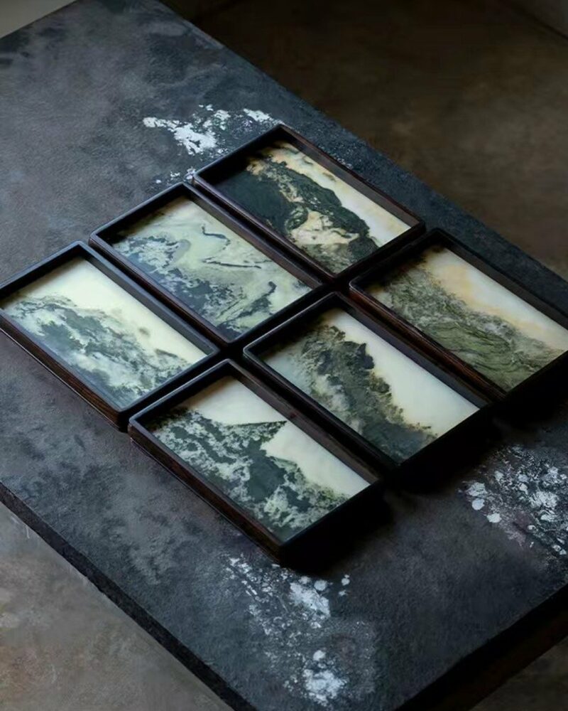 Handmade-Traditional-Wood-Marble-Ink-style-Natural-Landscape-Pattern-Tea-Tray5 Handmade Traditional Wood Marble Ink-style Natural Landscape Pattern Tea Tray