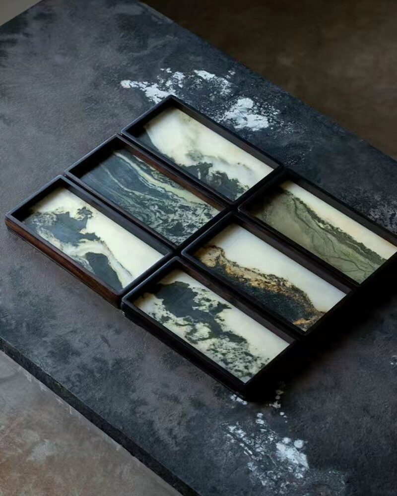 Handmade-Traditional-Wood-Marble-Ink-style-Natural-Landscape-Pattern-Tea-Tray7 Handmade Traditional Wood Marble Ink-style Natural Landscape Pattern Tea Tray