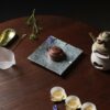 Handmade Vintage Style Tin Retro Square Tin Teapot Holder Tea Boat