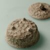 Handmade Wabi-sabi Ceramic Rustic stone-textured three-footed 80ml Gaiwan