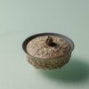 Handmade Wabi-sabi Ceramic Rustic stone-textured three-footed 80ml Gaiwan