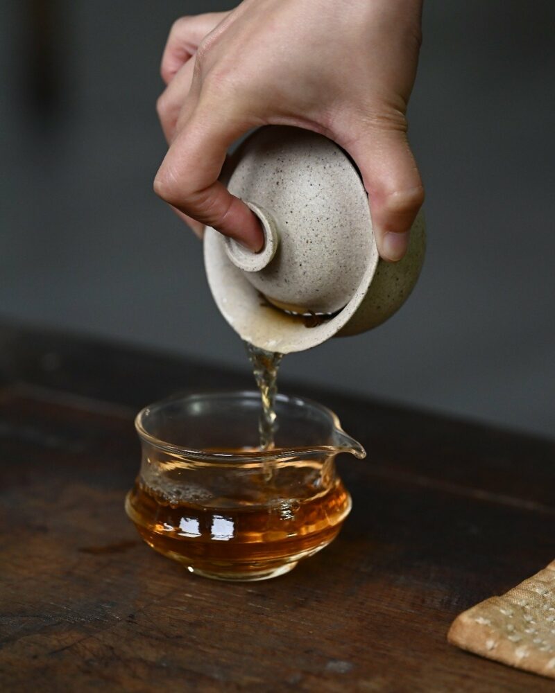 Handmade White Duanni White-thread Zisha Gaiwan with Warm Clay Tone Gaiwan