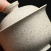 Handmade White Duanni White-thread Zisha Gaiwan with Warm Clay Tone Gaiwan