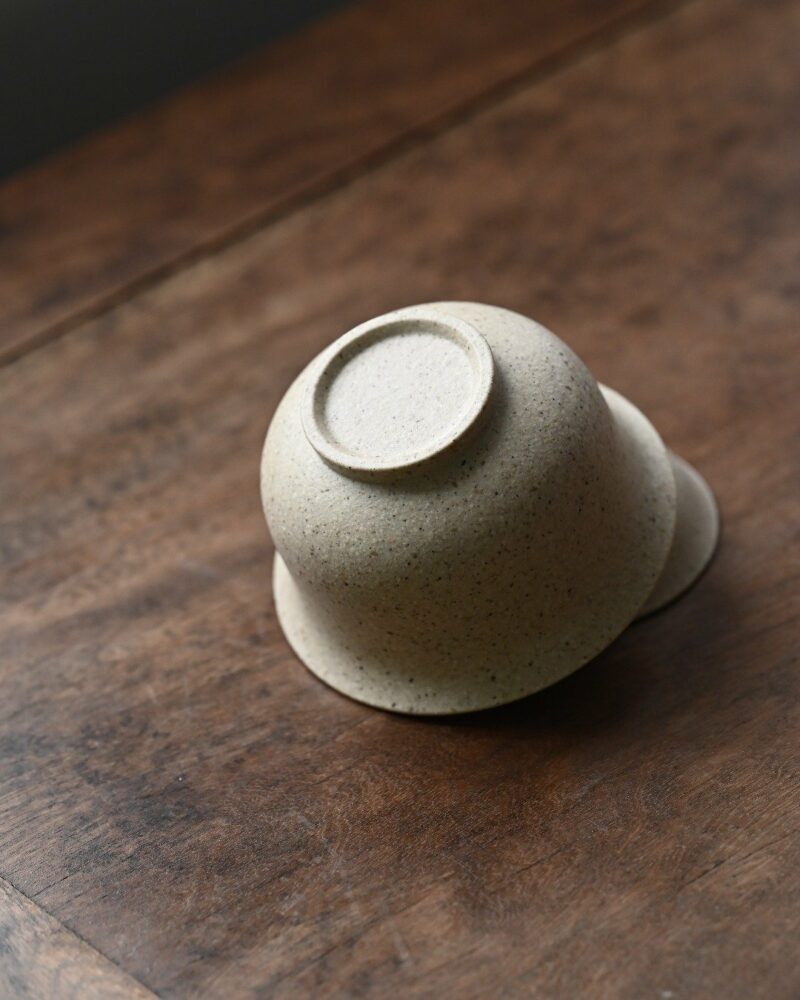 Handmade White Duanni White-thread Zisha Gaiwan with Warm Clay Tone Gaiwan
