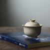 Handmade White Duanni White-thread Zisha Gaiwan with Warm Clay Tone Gaiwan