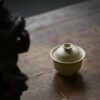 Handmade White Duanni White-thread Zisha Gaiwan with Warm Clay Tone Gaiwan