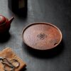 Vintage-Style-Brass-Round-Auspicious-Cloud-Water-Storage-Tea-Tray2 Vintage Style Brass Round Auspicious Cloud Water Storage Tea Tray