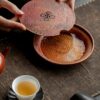Vintage-Style-Brass-Round-Auspicious-Cloud-Water-Storage-Tea-Tray3 Vintage Style Brass Round Auspicious Cloud Water Storage Tea Tray