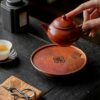 Vintage-Style-Brass-Round-Auspicious-Cloud-Water-Storage-Tea-Tray7 Vintage Style Brass Round Auspicious Cloud Water Storage Tea Tray